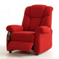 Elektrischer Relaxsessel Rot aus Polyester-Samt, 90 x 95 x 105 cm
