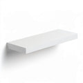 Schweberegal aus MDF, Weiss, 80 x 23,5 x 3,8 cm