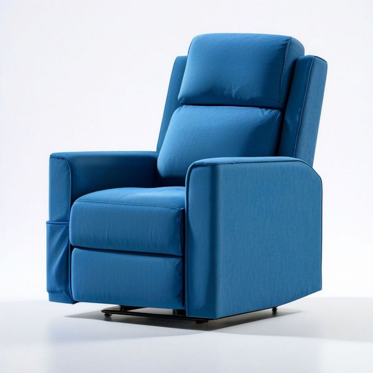 Blauer Polstersessel aus Polyester mit Armlehnen, 78 x 90 x 105 cm