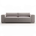 2-Sitzer-Sofa mit Polyesterbezug in Hellgrau, 220 x 100 x 75 cm